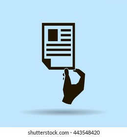 Paper document - Vector icon 