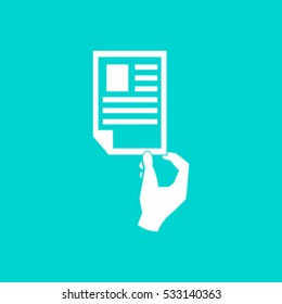 Paper document - Vector icon 