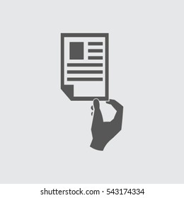 Paper document - Vector icon 