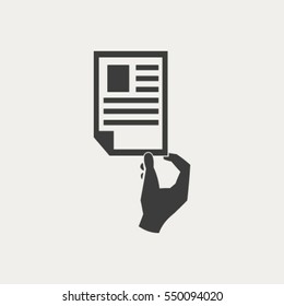 Paper document - Vector icon 