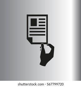 Paper document - Vector icon 