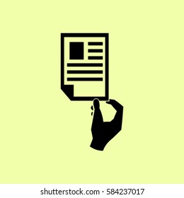 Paper document - Vector icon 