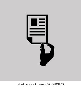 Paper document - Vector icon 