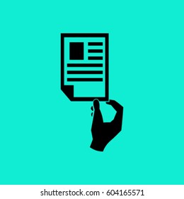 Paper document - Vector icon 