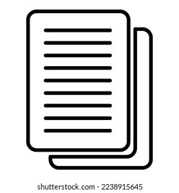 Paper document vector icon art