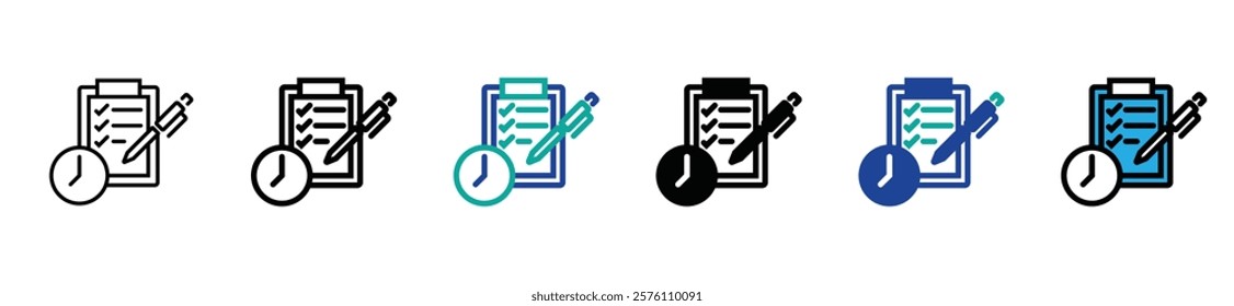 Paper documents icons. Line symbol. File icon. Folded written paper. Line icon - stock vector.	