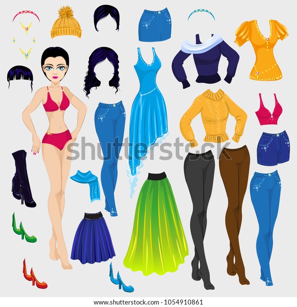 paper dolls clothing and accessories