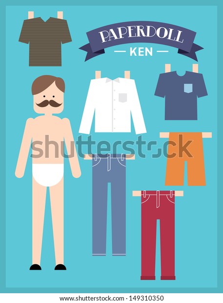 man paper doll