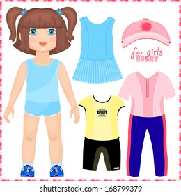 Paper doll and set