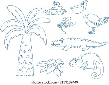 A paper with a doodle design of creature illustration