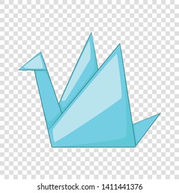 Paper dove icon. Cartoon illustration of paper dove vector icon for web
