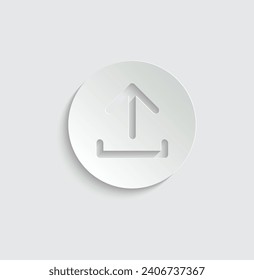 paper download upload document vector icon