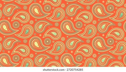 Dibujo de papel en el medallón decorativo. Interior interminable como patrón de boda. Gota de eternidad del Vector paisley. Meditando remolino en la tela mínima.