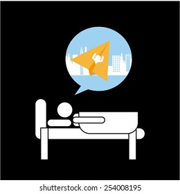 paper dreams design, vector illustration eps10 graphic 