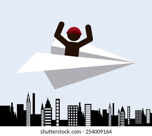 paper dreams design, vector illustration eps10 graphic 