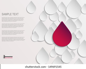 Paper drop background
