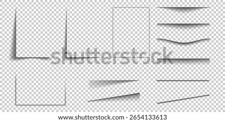 Paper Drop Shadows Set – Realistic Shadow Effects for Corners, Edges, and Floating Papers