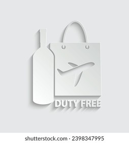 icono de bolsa de iconos de vector libre de impuestos 