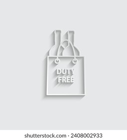 icono de bolsa de iconos de vector libre de impuestos 