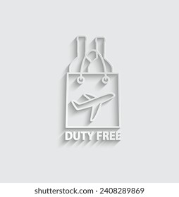icono de bolsa de iconos de vector libre de impuestos 