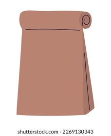 paper eco bag over white