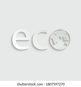 paper eco vector icon.  ECO LOGO