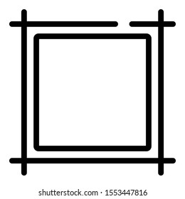 Paper editor icon. Outline paper editor vector icon for web design isolated on white background