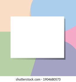 Elementos de papel. Diseño de tarjetas de felicitación