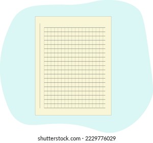 paper empty blank isolated on white background vector illustration businedd notebook diary for notes 