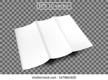 Paper empty corporate vector , blank illumination template design logo brochure Page curled blank paper effect illumination vector template logo