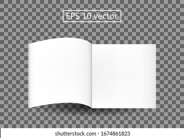 Paper empty corporate vector , blank illumination template design logo brochure Page curled blank paper effect illumination vector template logo
