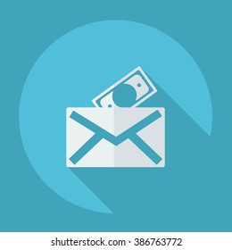 paper envelope business theme flat icon