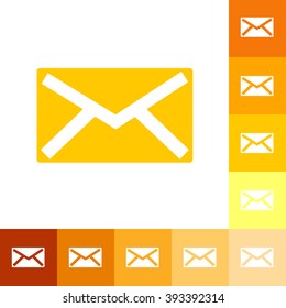 paper envelope business theme flat icon