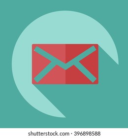 paper envelope business theme flat icon