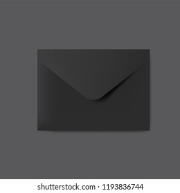 Paper envelope design mockup vector