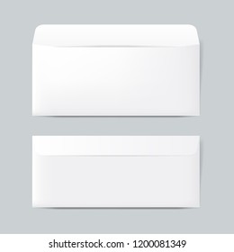 Paper envelope design mockup vector