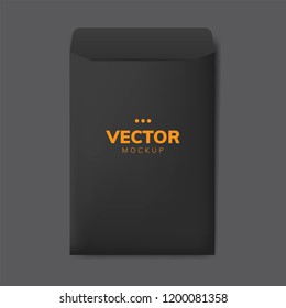 Paper envelope design mockup vector