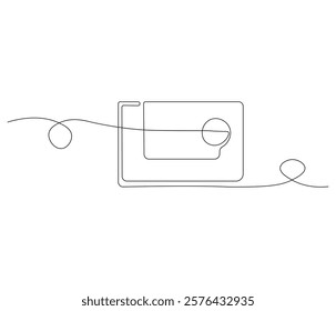 Paper envelope design. One continuous line drawing mail of paper. Symbol of business. Editable stroke. Doodle line illustration