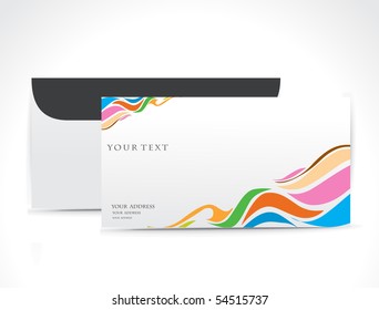 Paper envelope isolated on white background, vector illustration.