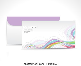 Paper envelope isolated on white background, vector illustration.