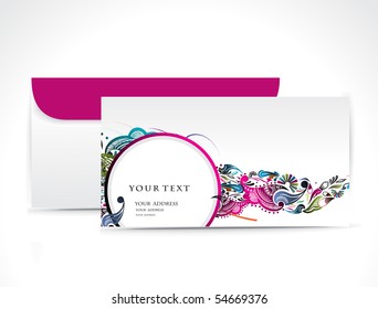 Paper envelope isolated on white background, vector illustration.