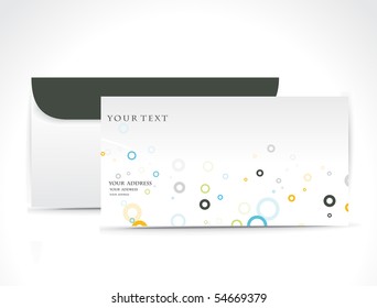 Paper envelope isolated on white background, vector illustration.