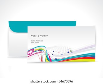 Paper envelope isolated on white background, vector illustration.