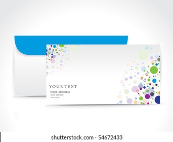 Paper envelope isolated on white background, vector illustration.