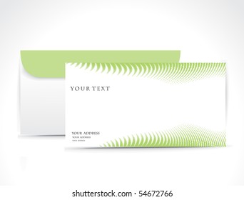 Paper envelope isolated on white background, vector illustration.
