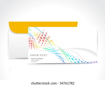 Paper envelope isolated on white background, vector illustration.