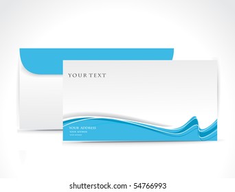 Paper envelope isolated on white background, vector illustration.