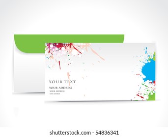 Paper envelope isolated on white background, vector illustration.