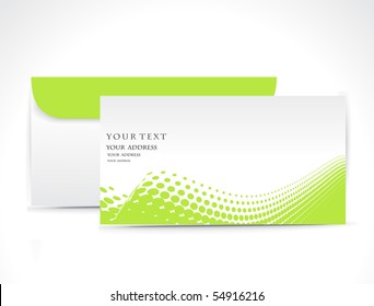 Paper envelope isolated on white background, vector illustration.