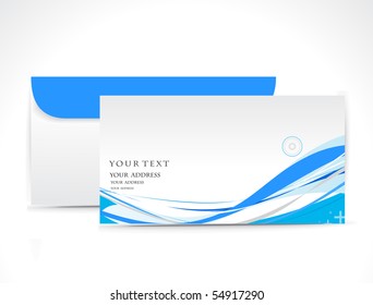 Paper envelope isolated on white background, vector illustration.